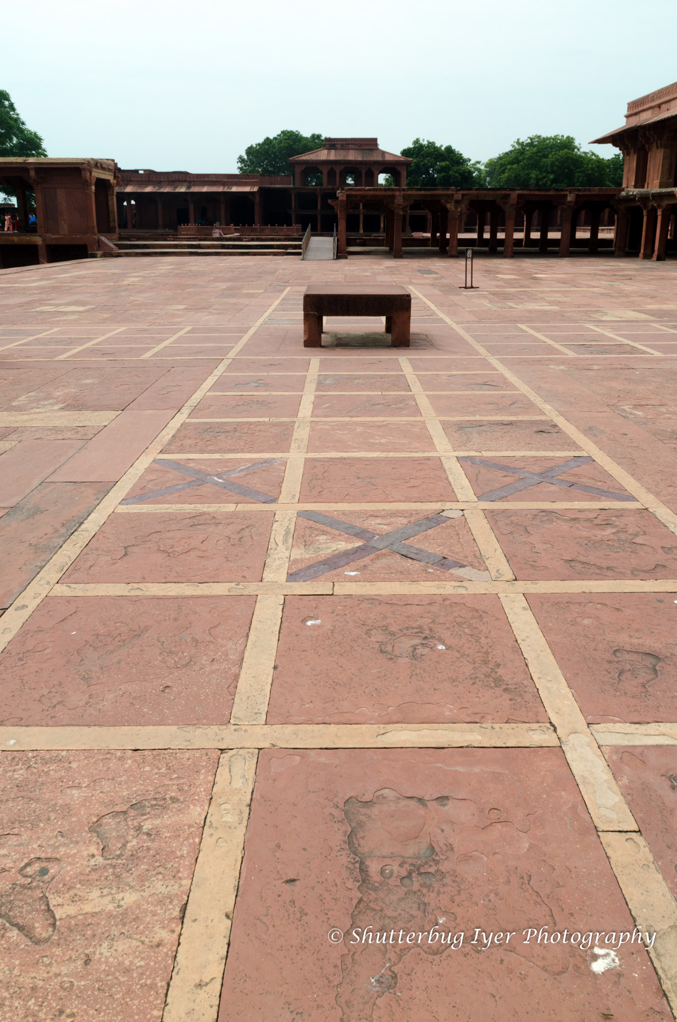 Chaupad squares at Fatehpur Sikri